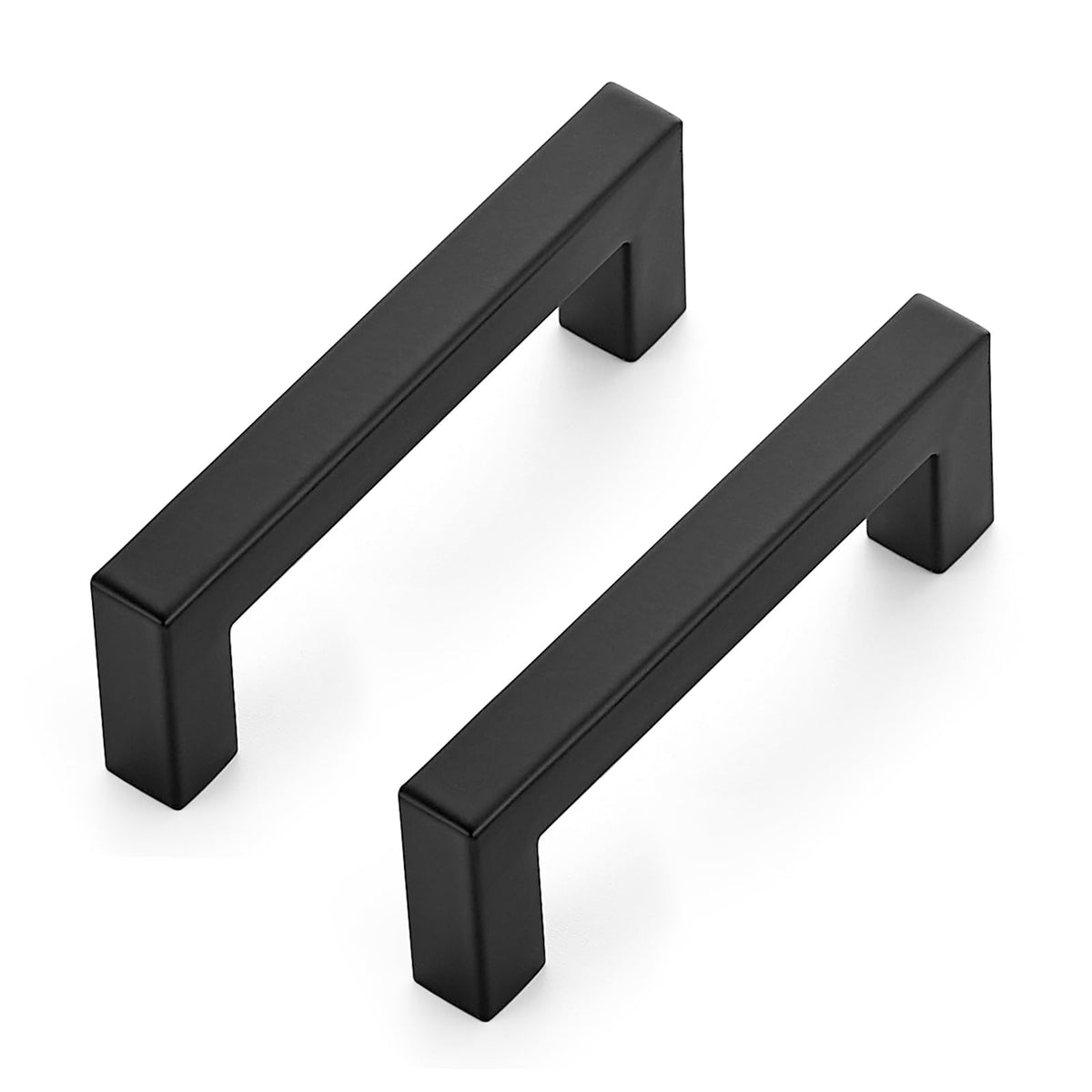 Matte Black Cabinet Handles Drawer Pulls 3.75 Inch CC 10 Pack