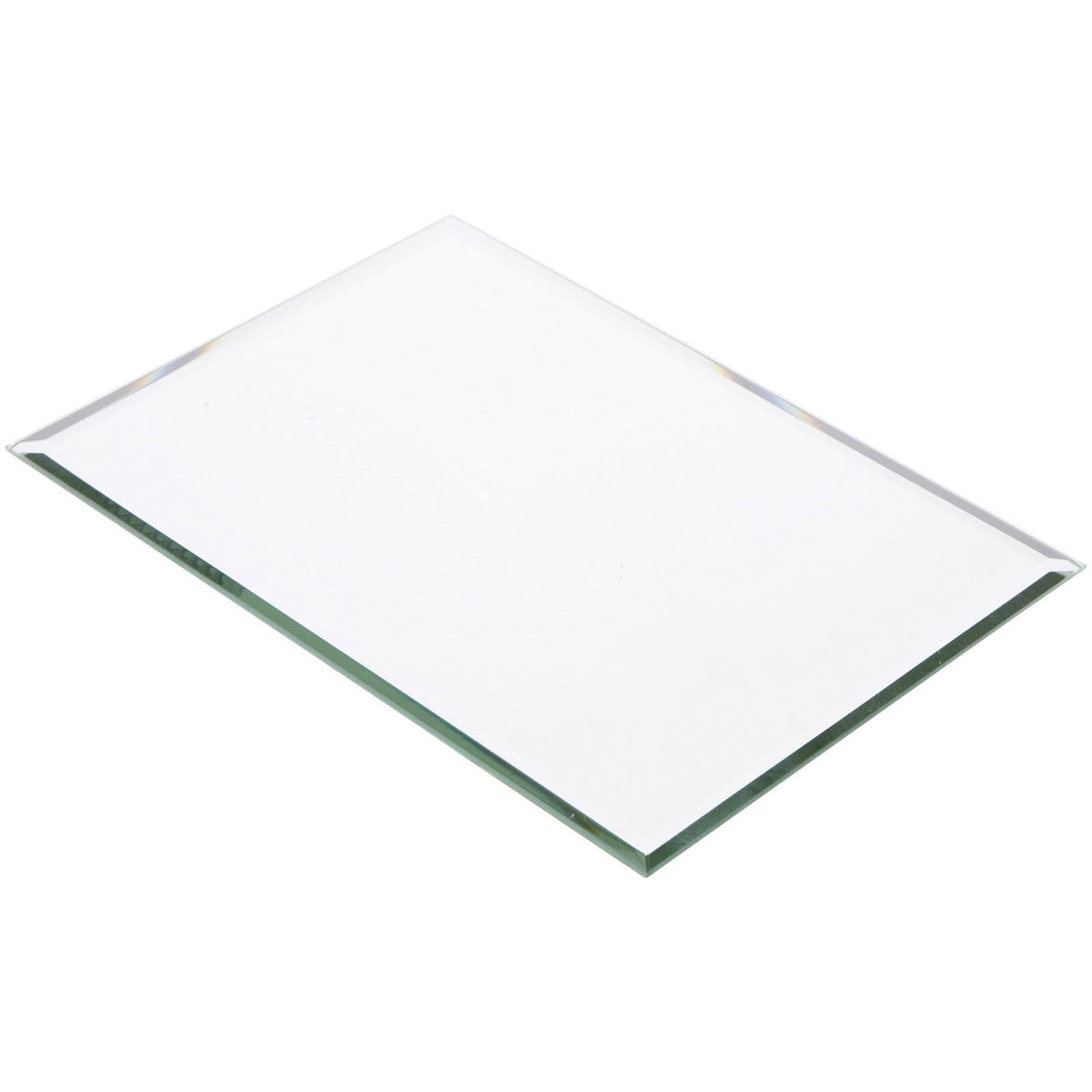 5 x 7 inch Rectangle, 3mm Thick, Beveled Glass Mirror, Pack of 6