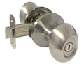Satin Nickel Lock Door Oval Egg Shaped Style Knob Handle Entry/Privacy/Passage/Dummy/Deadbolt 6093DC (Privacy Bedroom