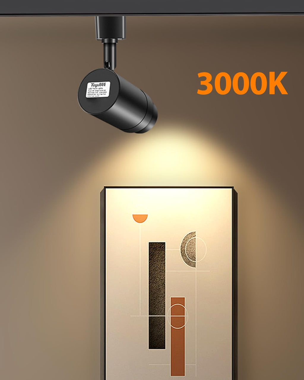 16 Pack Zoomable H Track Lighting Heads Dimmable, Black 12W