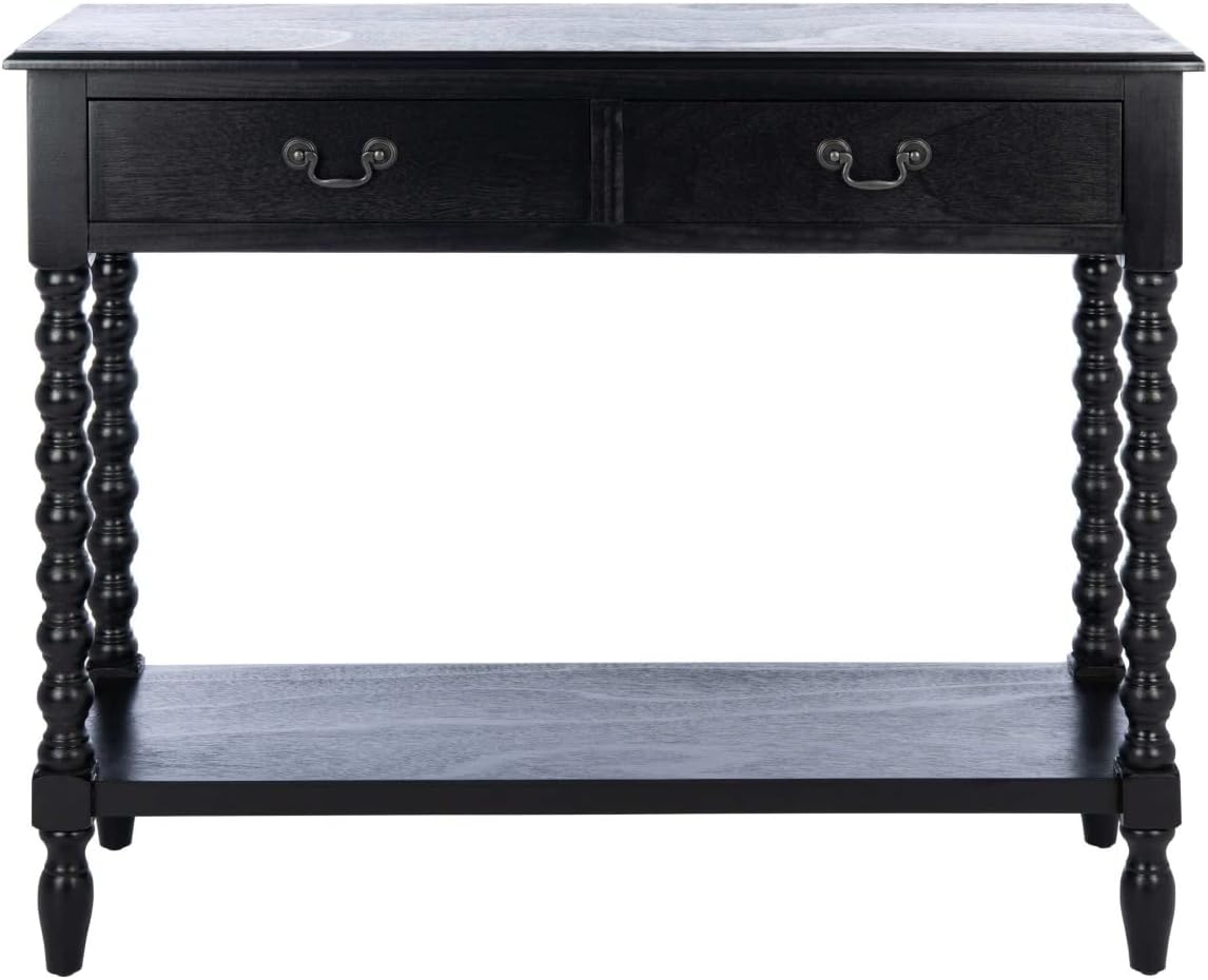Classic 36-Inch Console Table in Black for Entryways and Hallways