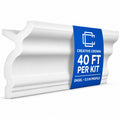 Engel 40 Ft Foam Crown Molding Kit with LED Channel, 5.5"