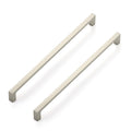Brushed Nickel Cabinet Handles Square Pulls, 10 Inch, 25 Pack