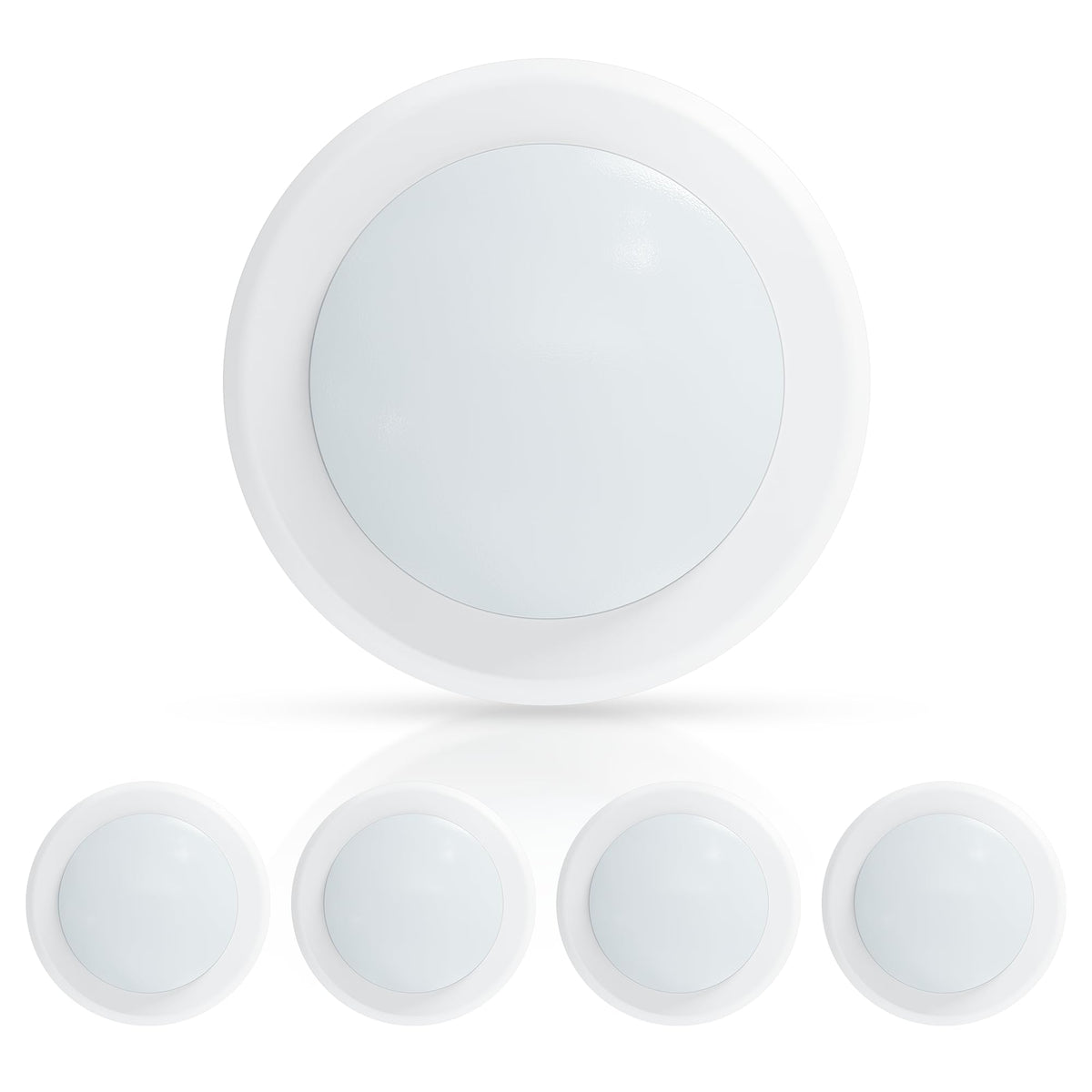 6" Dimmable LED Disk Light, 16.5W 1000Lm 3000K Warm White, Low Profile Flush Mount Recessed Retrofit Ceiling Lights