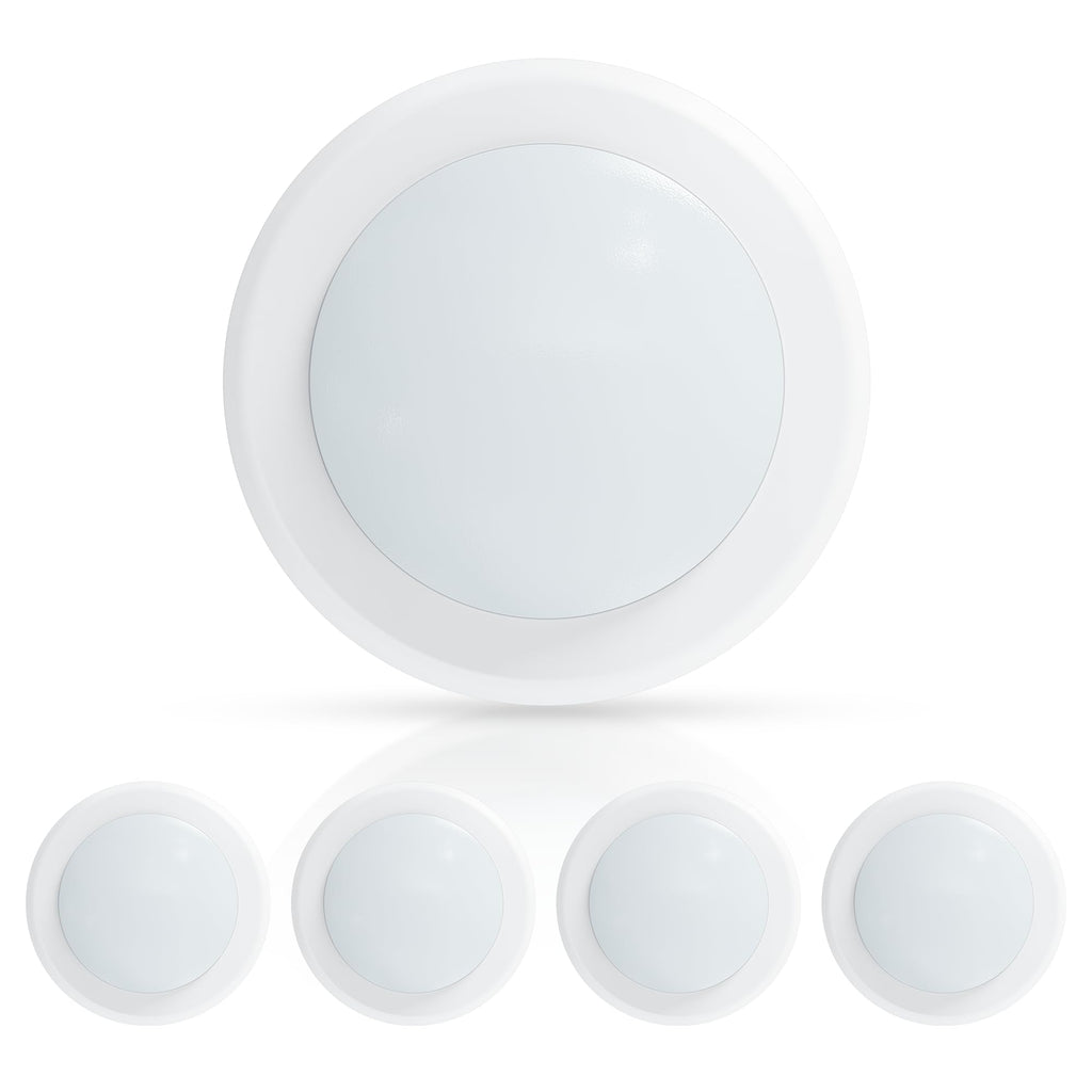 6" LED Flush Mount Ceiling Light, Dimmable Surface Mount Disc Light for 3.5" & 4" J-Box or 5/6" Recessed Can