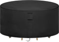 Round Patio Furniture Covers Waterproof, 84" Dia x 44" H | 84 Inch High Outdoor Round Table Cover, Tall Bar Height
