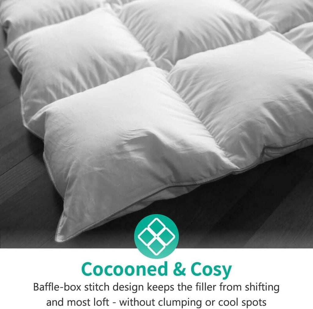 Oversized Down Feather Fibers Duvet Insert