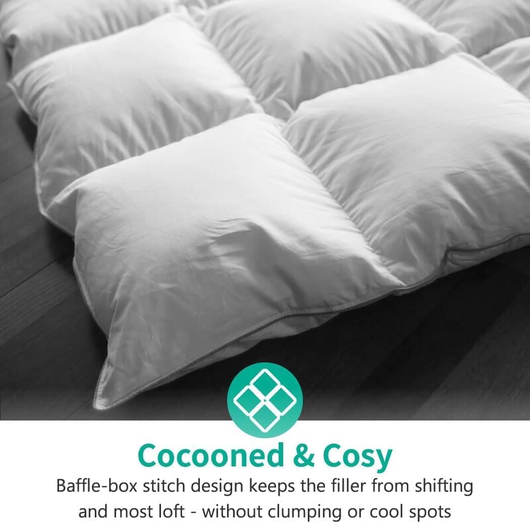 Oversized Down Feather Fibers Duvet Insert