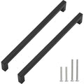 20 Pack 11-1/3 Inch Black Cabinet Pulls, Square Drawer Handles