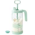 Glass Breast Milk Pitcher, Formula Mixing Pitcher, 32oz Green