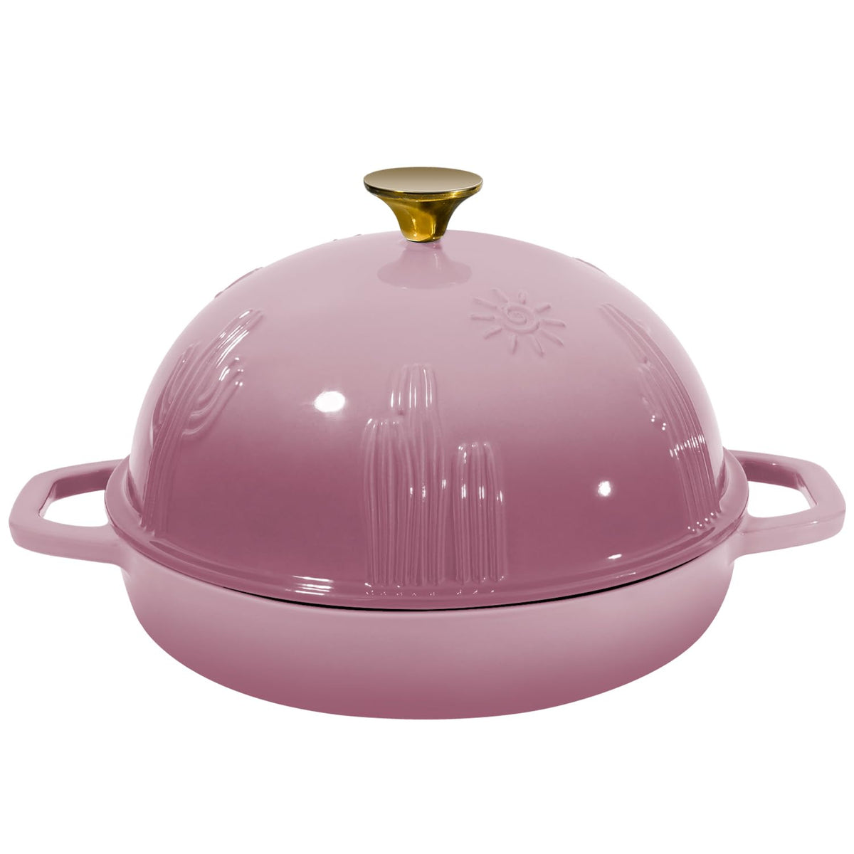 Bread Oven Cast Iron Bread Dutch Oven with Cloche Lid for Bread Baking BerryPink Enameled Cast Iron Bread Oven with