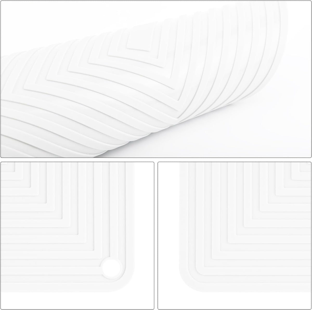 Silicone Trivet Mats for Hot Pots & Pans & Dishes, Hot Pads, Multipurpose Heat Resistant Mat Counter, Durable &
