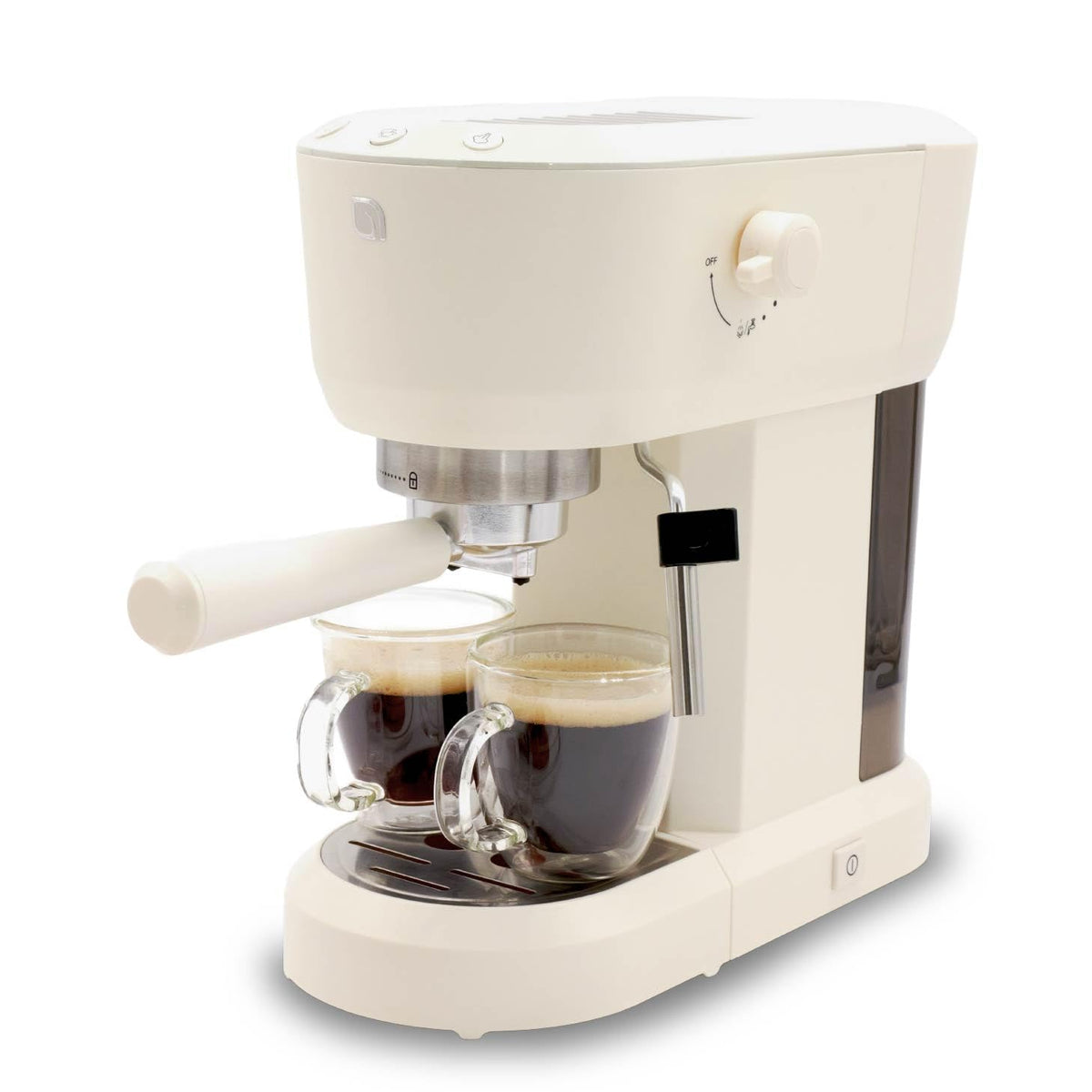 Eco Series Espresso Machine with Milk Frother & Built-In Tamper, 15 Bar Coffee Maker with Hot Water Dispenser, 40oz