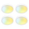 5 Inch Field Selectable 5CCT LED Edgelit Slim Surface Mount Downlight for J-Box, Round, Mini Flat Panel Light