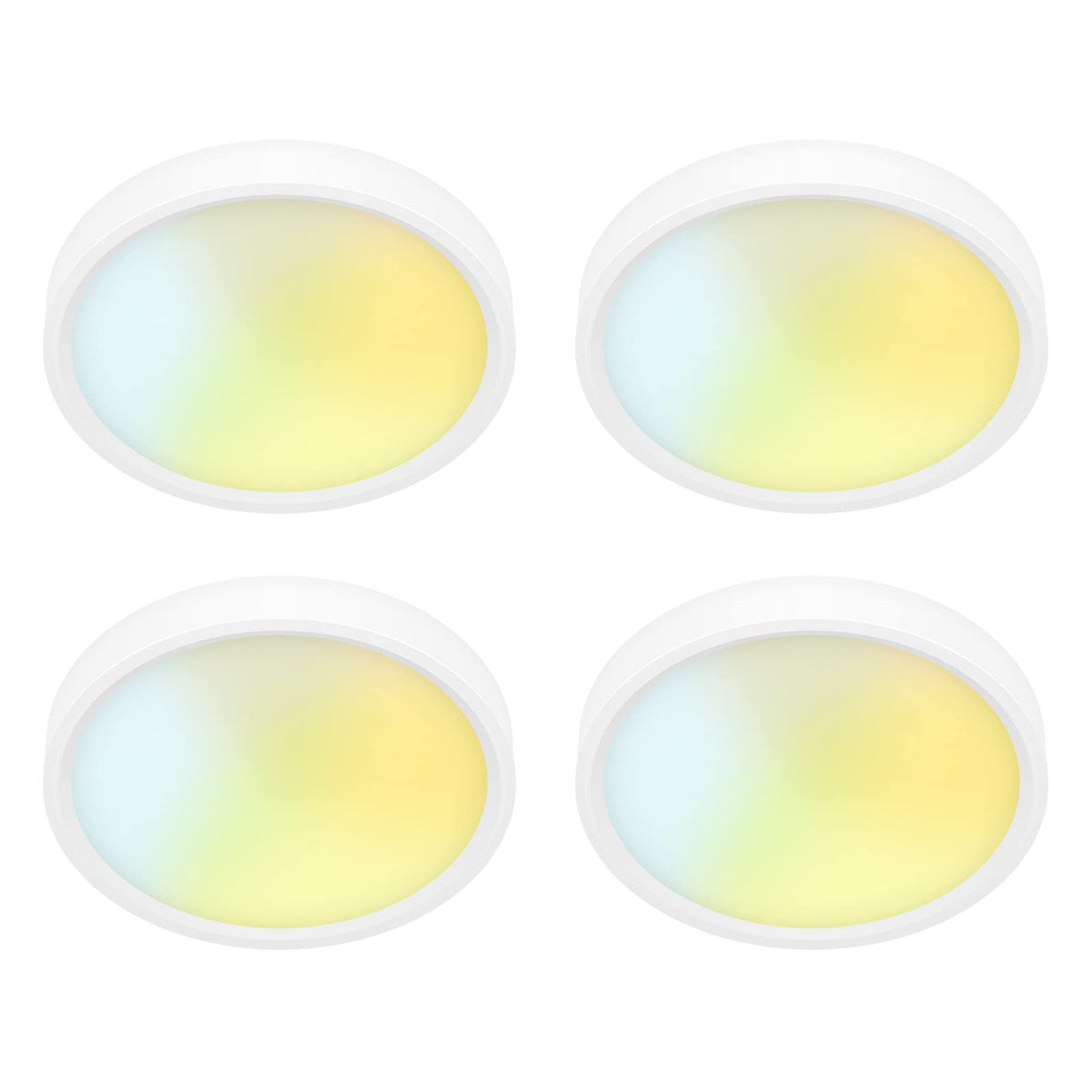 5 Inch Field Selectable 5CCT LED Edgelit Slim Surface Mount Downlight for J-Box, Round, Mini Flat Panel Light