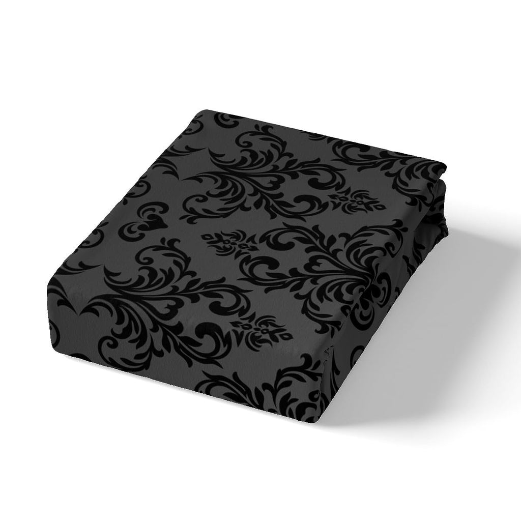 Jacquard Damask Duvet Cover Set Queen Size for Boys Girls