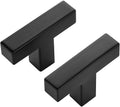30 Pack Black Square Bar Cabinet Knobs 2 Inch Kitchen Handles
