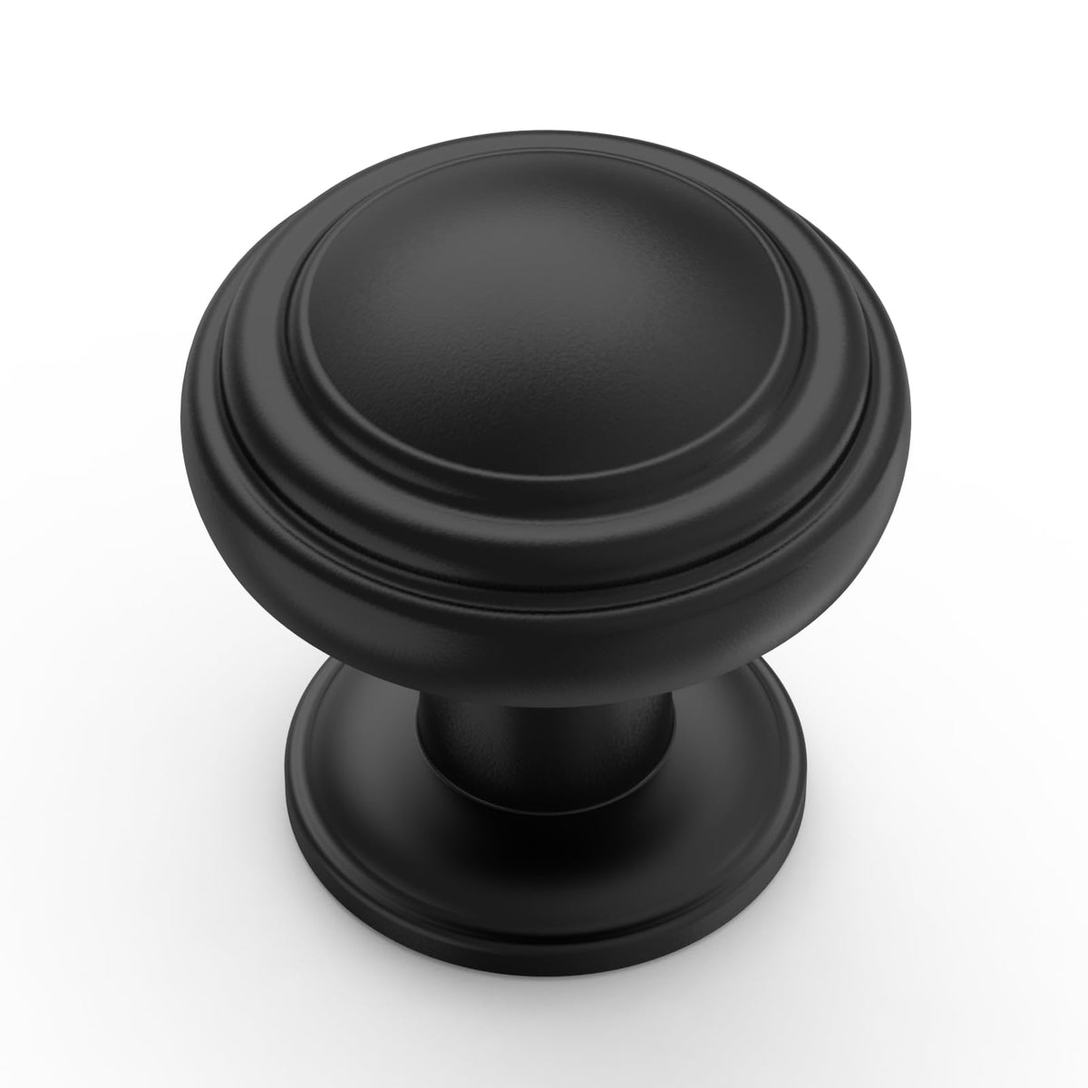 10 Pack Matte Black Cabinet Knobs Single Hole Cabinet Pulls 1 Inch Drawer Knobs Cabinets ZH0086