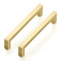 Brushed Gold Cabinet Handles Solid Cabinet Pulls 3-3/4 Inch 20 Pack