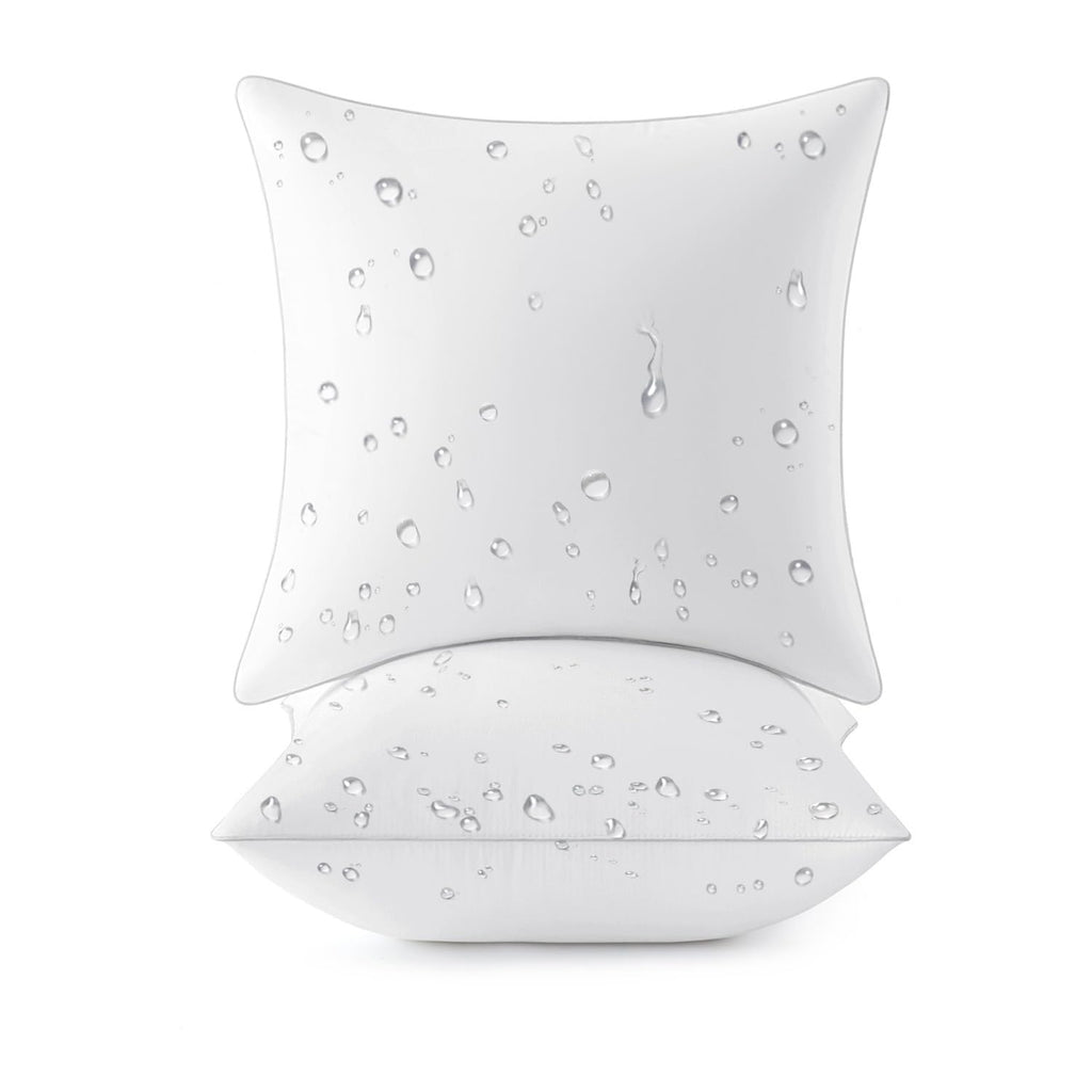 Pack of 2 20x20 Outdoor Square Pillow Inserts Sofa Garden