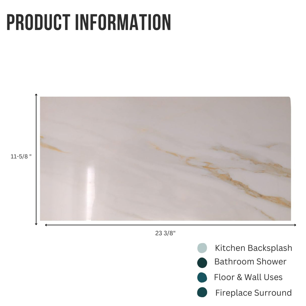 TRCD-CLG-Gloss Siena White Greyish Oro Gold Brownish 12x24 Calacatta Marble Look Porcelain Gloss Shiny Floor Wall