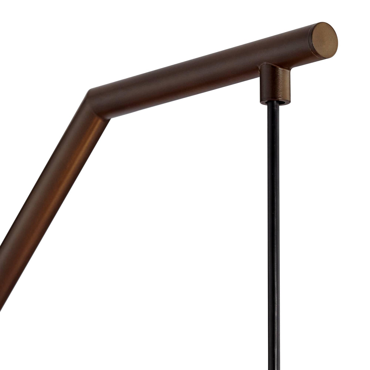 Inspired Arco Style 71 1/2" Tall Red Shade Bronze Downbridge Arc Floor Lamp