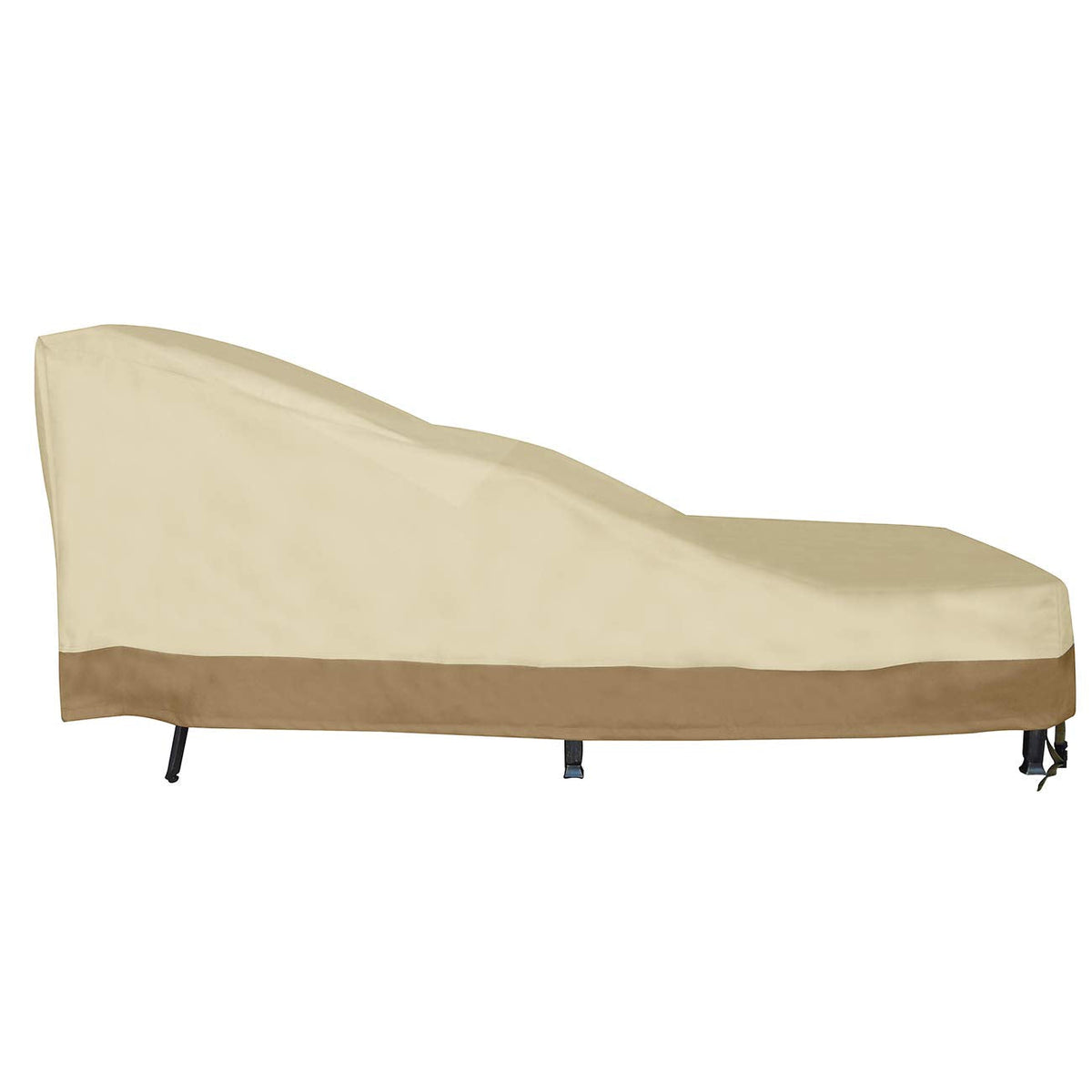 Patio Chaise Lounger Cover, Heavy Duty Waterproof 600D Oxford Fabric Outdoor Furniture Lounge Chair Cover for All