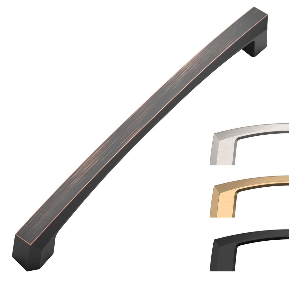 10 Pack Oil Rubbed Bronze Cabinet Pulls - 7 Inch Handles for Dresser & Kitchen Cabinets
