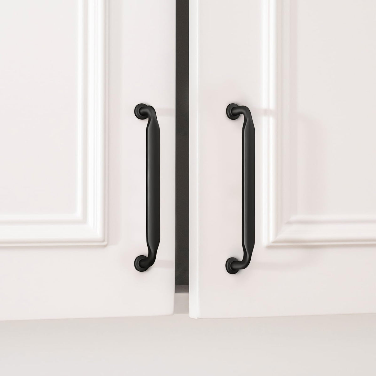 40 Pack 5 Inch Black Cabinet Handles Matte Black Drawer Pulls