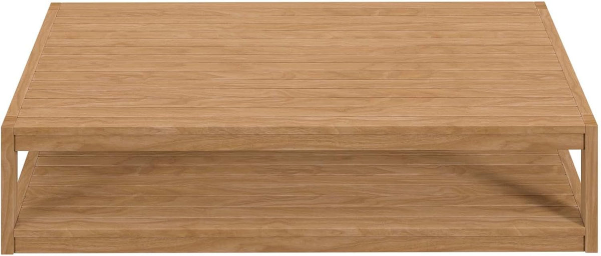 Carlsbad Teak Wood Coffee Table, Natural
