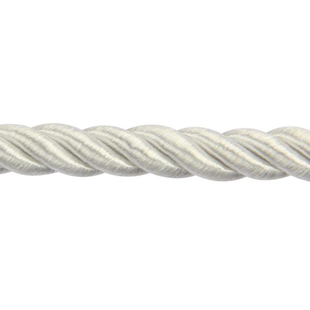 M Twisted Cord Trim Rope(White) - 10 Yards 8m