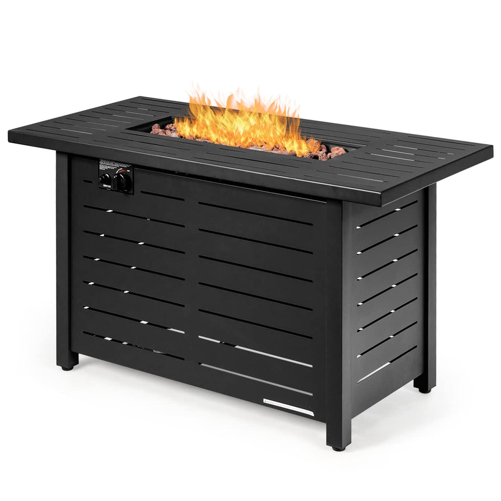 60, 000 BTU Rectangular Propane Fire Pit Table