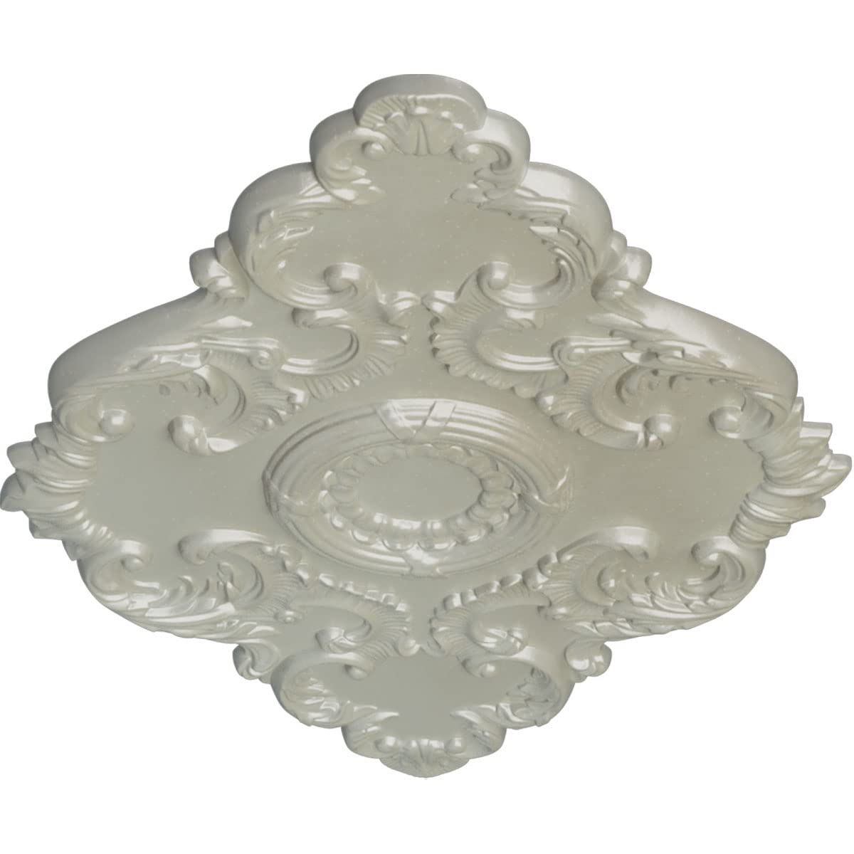 Hand-Painted Flash Copper 37" W x 26" H x 1 3/8" P Piedmont Ceiling Medallion