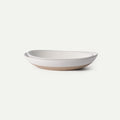 Jumbo and Large Serving Dishes Set of 2, 13 inch and 12 inch Ceramic Pottery Oval Platters - Microwave, Oven and
