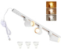 Dimmable Plug in Track Lighting with Power Cord, 3-Light White