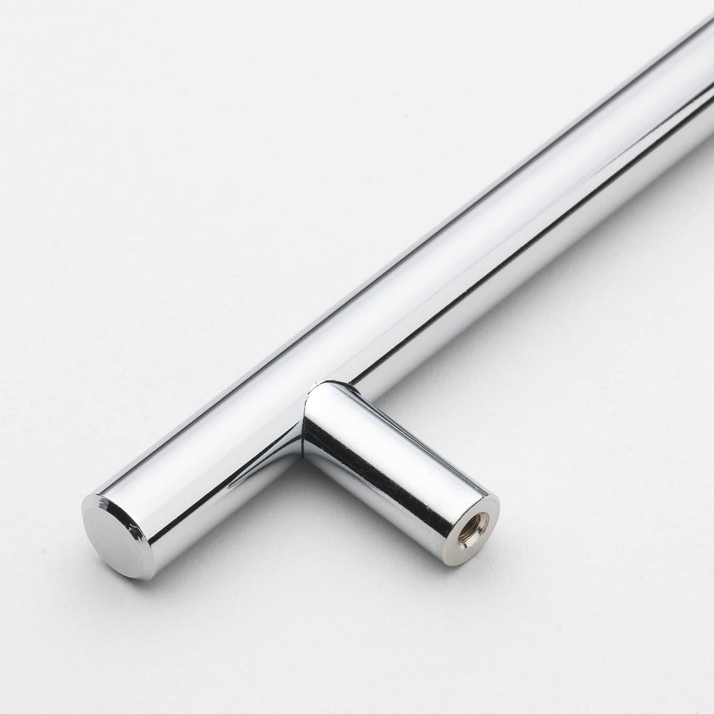 # - Polished Chrome Solid Handle Bar Pulls - 9" Center - 12" Long - Pack of # (10)