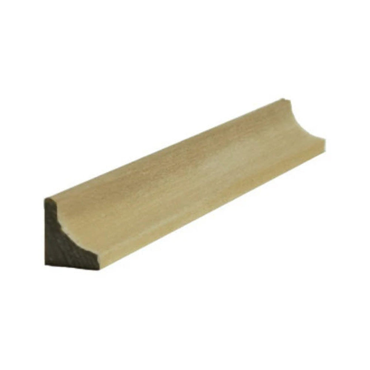 Cove Molding 1/2" x 1/2" Trim. Unfinished, Red Oak, 94"