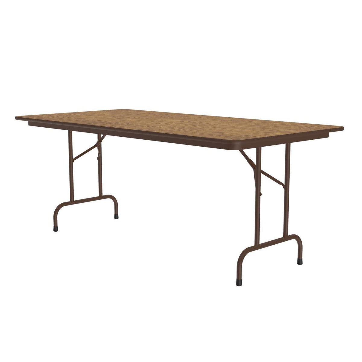 Commercial Laminate Folding Table, 36" x 72", Medium Oak