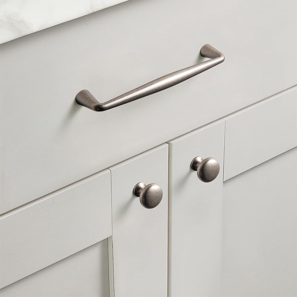 Antique Sliver Zinc Alloy Cabinet Handle - 3.78''(96mm) Hole Center Affordable Luxury Cabinet Pull Hardware , 6