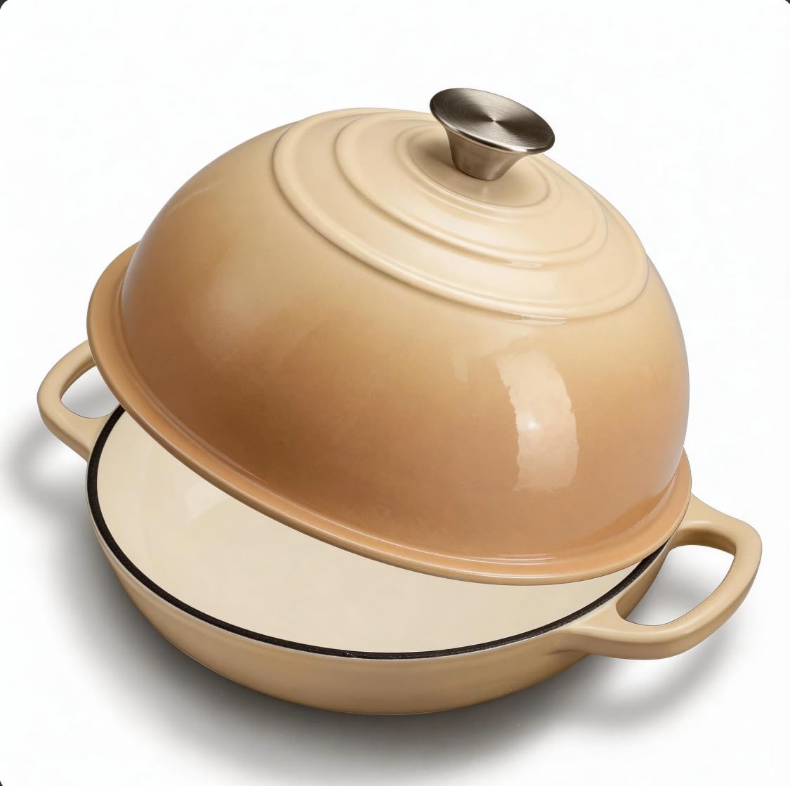 Enameled Cast Iron Bread Oven for Sourdough