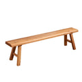 Wooden Bench Indoor - Rustic Farmhouse Narrow Entryway Bench with Slim Skinny Design, Natural Solid Wood, Perfect