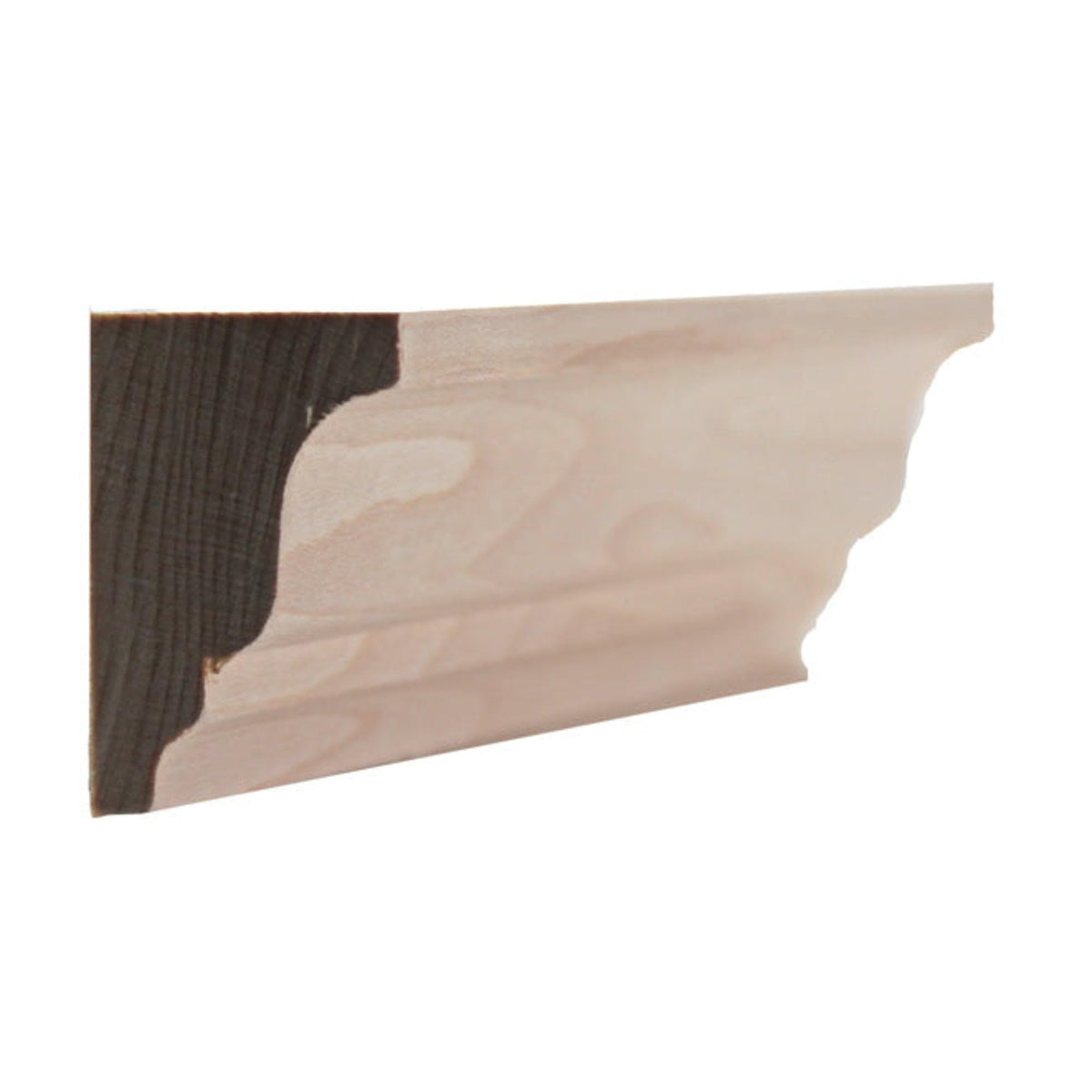Solid Crown 1-3/8" High x 1" Deep Moulding. Unfinished, Maple, 94"