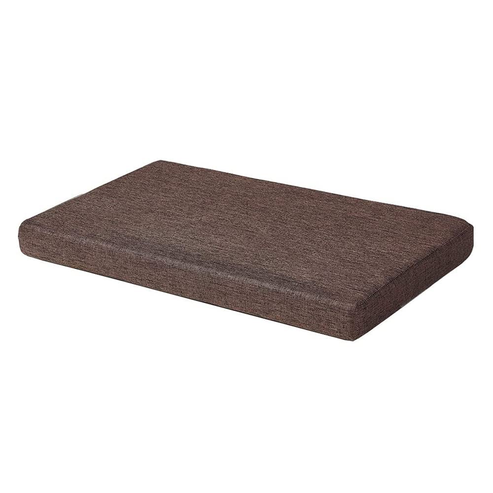 Bench Seat Memory Foam Chair Pads Non-Slip Rubber Back Indoor Swing/Settee Cushion 36 x 14 inch, Brown