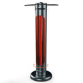 Electric Patio Heater, 1500W IP65 Outdoor/Indoor Infrared Heater with Remote, 8 Heating Levels 8-Hour Timer &
