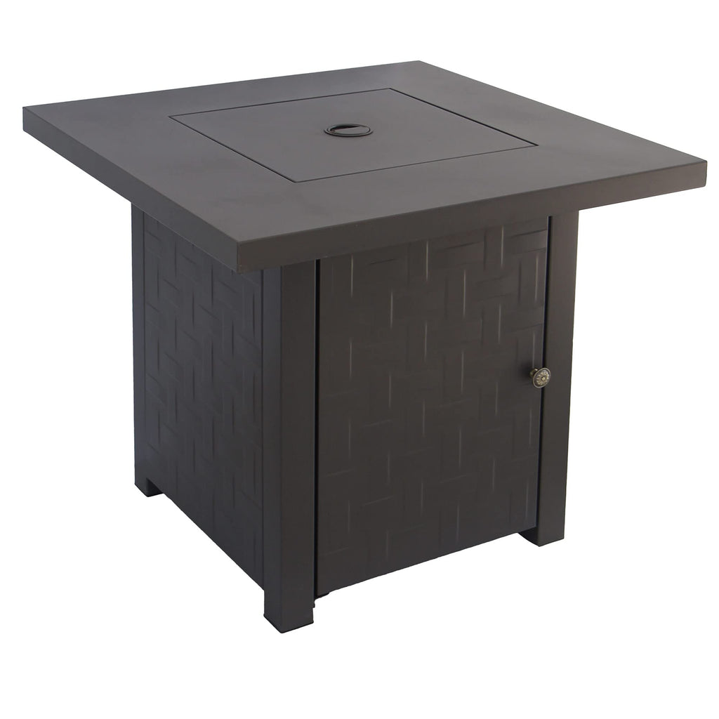 Patioflare Laureen Steel Fire Table, Kaffee