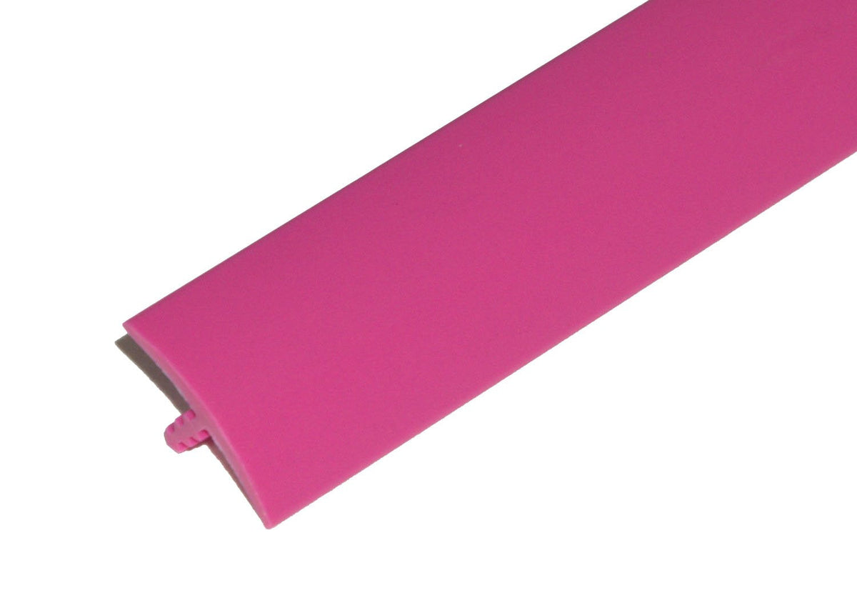 25ft Roll of Pink 1/2" Plastic Tee Moulding for Arcade Game Cabinets, Counters, Shelves, or Tables