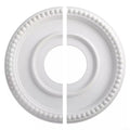 Round Split PU Ceiling Medallion 315mm Outer 100mm Inner Diameter Decorative Plate for Ceiling Fan or Light Fixture
