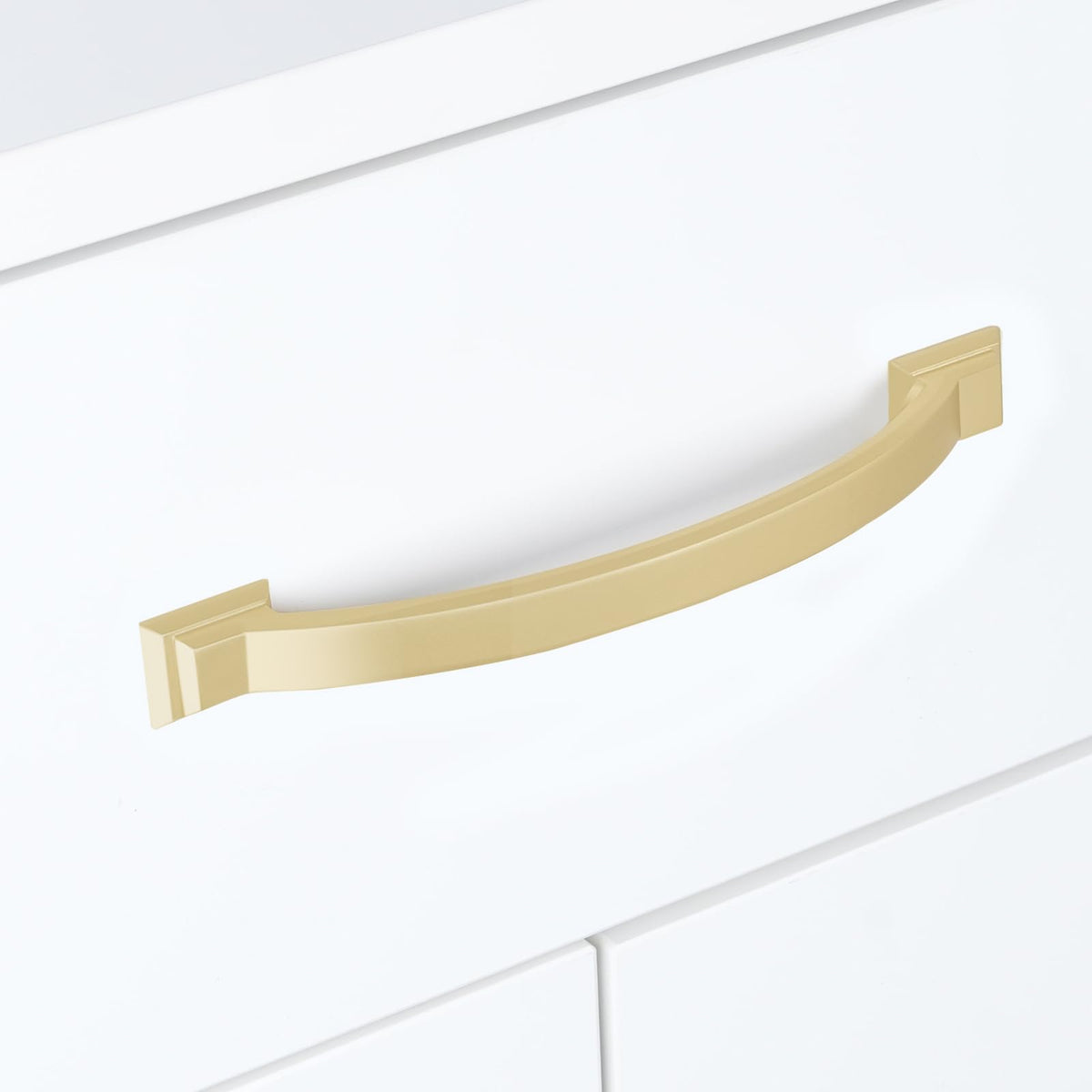 10 Pack 3-3/4 Inch Cabinet Pulls Brushed Gold Kitchen Cabinet Handles Zinc Alloy Drawer Pulls Solid Cabinet Hardware