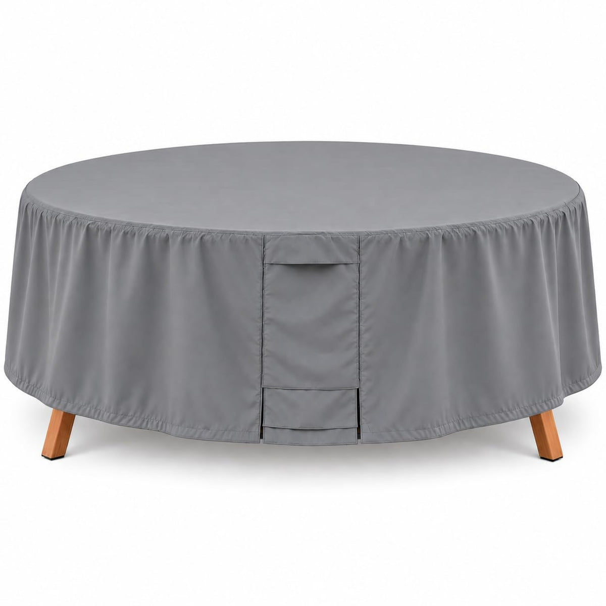 Round Patio Furniture Cover Waterproof, Outdoor Round Table and Chair Set Cover with Air Vents - 60" Diameter x 23"H