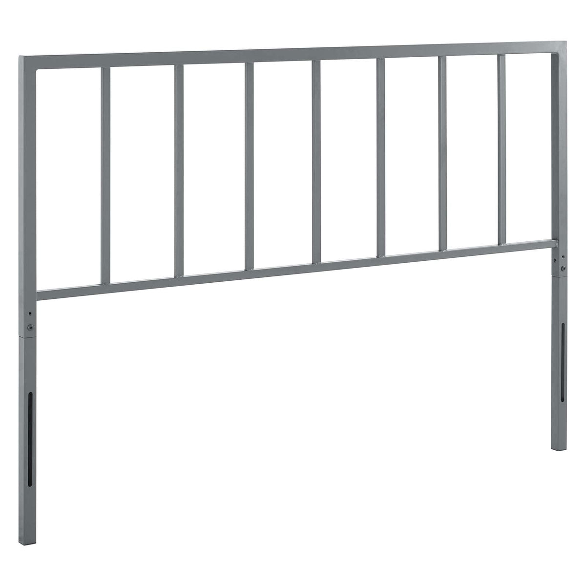 Tatum Modern Farmhouse Metal Queen Headboard in Black